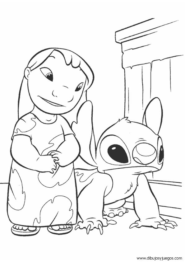 lilo-y-stitch-disney-029 | Dibujos y juegos, para pintar y colorear