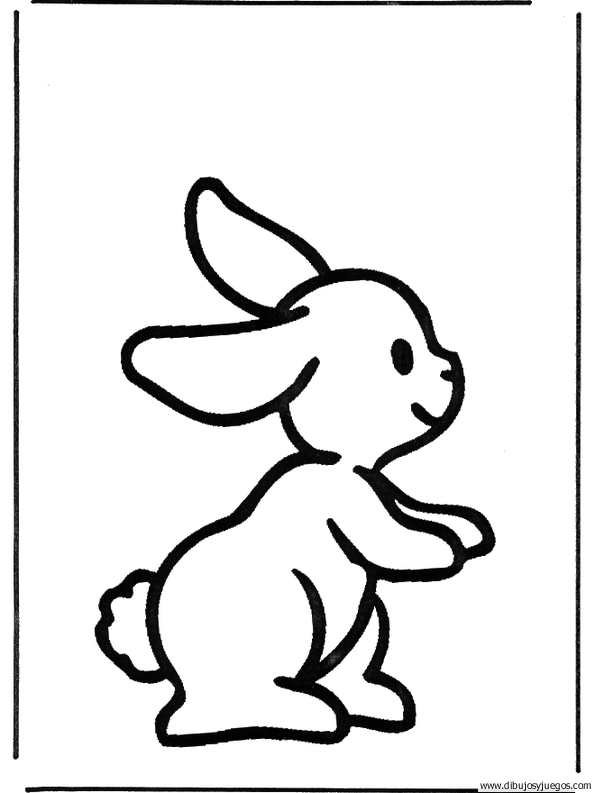 Dibujo de un conejo pintado - Imagui