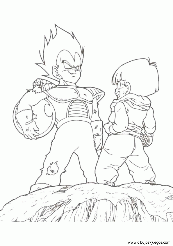 dragon-ball-z-043 | Dibujos y juegos, para pintar y colorear